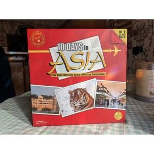 10 Days in Asia Board Game Out of the Box Travel Connections Family Fun